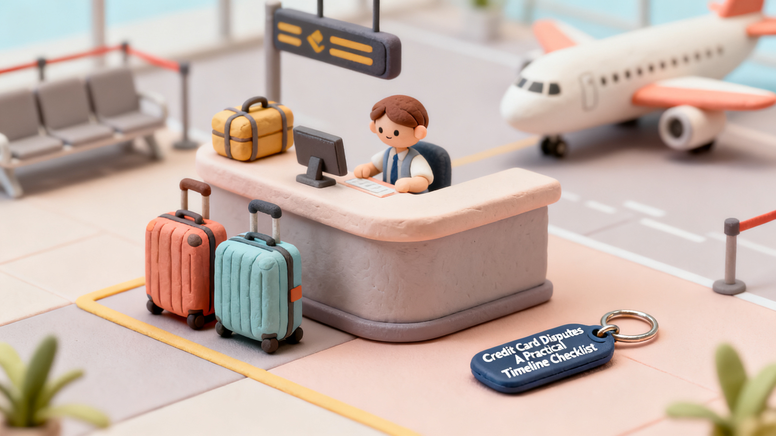 Clay diorama illustrating Credit Card Disputes  A Practical Timeline Checklist