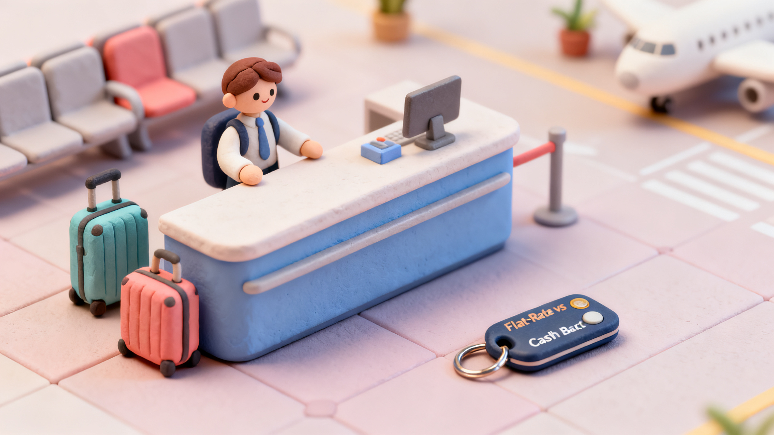 Clay diorama illustrating Flat-Rate vs Bonus-Category Cash Back Cards Clay diorama illustrating Flat-Rate vs Bonus-Category Cash Back Cards