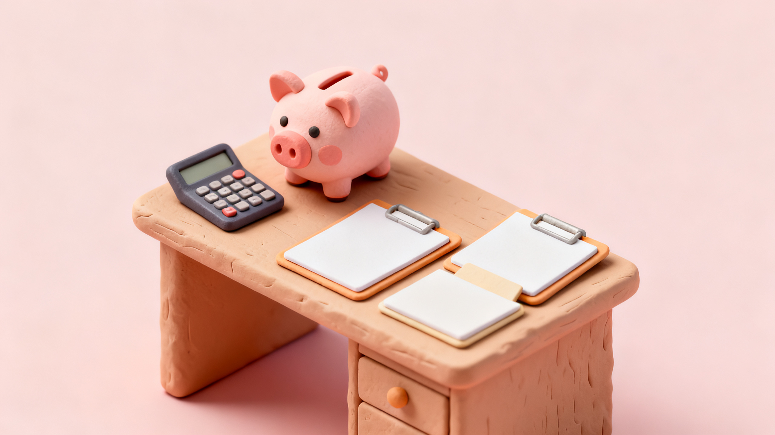 Clay diorama illustrating Paying Rent With a Credit Card  Fee Tradeoffs